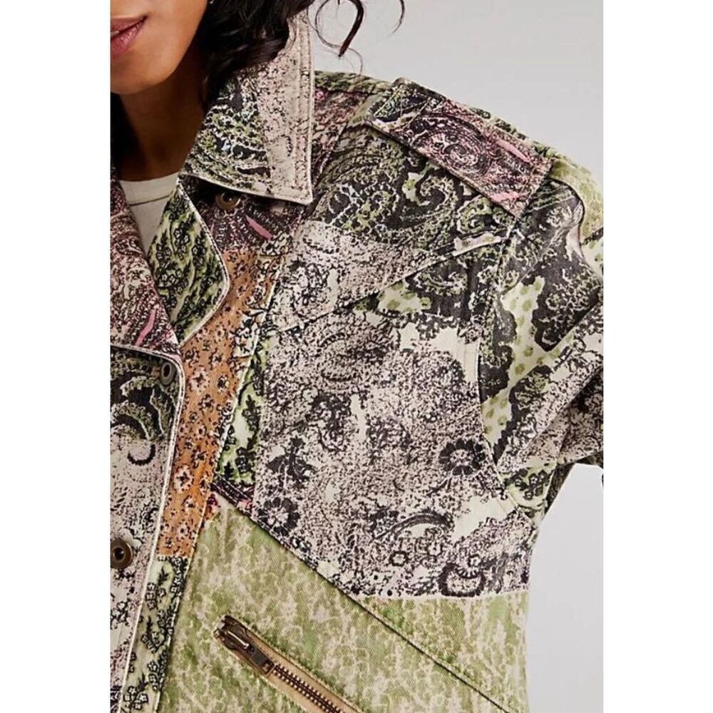 New Free  People Nadia Moto Jacket Size S, - Picture 4 of 8